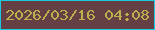 文字の大きさ：3、枠の色：1bcae0、背景の色：643f44、文字の色：bab050 無料ブログパーツのブログ時計
