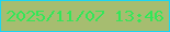 文字の大きさ：1、枠の色：1bd5f4、背景の色：a6bd70、文字の色：32e758 無料ブログパーツのブログ時計