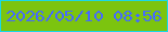 文字の大きさ：3、枠の色：1bd7e6、背景の色：7cc40f、文字の色：456afd 無料ブログパーツのブログ時計