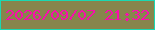 文字の大きさ：5、枠の色：1bd8b2、背景の色：87854c、文字の色：f80eac 無料ブログパーツのブログ時計