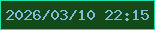 文字の大きさ：3、枠の色：1be2af、背景の色：144a19、文字の色：7fbbdd 無料ブログパーツのブログ時計