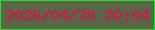 文字の大きさ：4、枠の色：1be428、背景の色：5a6647、文字の色：e71041 無料ブログパーツのブログ時計