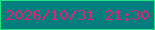 文字の大きさ：3、枠の色：1be682、背景の色：037e7e、文字の色：e82070 無料ブログパーツのブログ時計