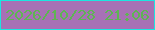 文字の大きさ：4、枠の色：1be6e0、背景の色：a771b5、文字の色：5eb553 無料ブログパーツのブログ時計