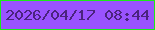 文字の大きさ：5、枠の色：1beb18、背景の色：9a53fe、文字の色：4a237e 無料ブログパーツのブログ時計