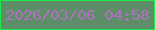文字の大きさ：5、枠の色：1beb4a、背景の色：5d8e68、文字の色：b36fc1 無料ブログパーツのブログ時計