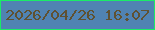 文字の大きさ：1、枠の色：1beb67、背景の色：5083b2、文字の色：5f5131 無料ブログパーツのブログ時計