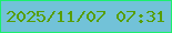 文字の大きさ：3、枠の色：1bef6c、背景の色：72c2d8、文字の色：579e02 無料ブログパーツのブログ時計