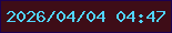 文字の大きさ：4、枠の色：1c0051、背景の色：3e0d17、文字の色：50d4fd 無料ブログパーツのブログ時計