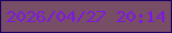 文字の大きさ：4、枠の色：1c0064、背景の色：784e67、文字の色：7d17e0 無料ブログパーツのブログ時計