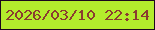 文字の大きさ：2、枠の色：1c071d、背景の色：b4ec2c、文字の色：8a3c30 無料ブログパーツのブログ時計