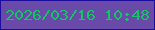文字の大きさ：1、枠の色：1c0d9d、背景の色：694aa9、文字の色：13c465 無料ブログパーツのブログ時計