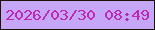 文字の大きさ：3、枠の色：1c1403、背景の色：c5a6f7、文字の色：bd29b4 無料ブログパーツのブログ時計