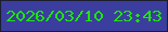 文字の大きさ：3、枠の色：1c1f2d、背景の色：3b3e9f、文字の色：1be707 無料ブログパーツのブログ時計