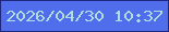 文字の大きさ：3、枠の色：1c277d、背景の色：506eec、文字の色：b1dce0 無料ブログパーツのブログ時計