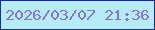 文字の大きさ：3、枠の色：1c289e、背景の色：b6ebf8、文字の色：8574d6 無料ブログパーツのブログ時計