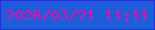 文字の大きさ：3、枠の色：1c34d8、背景の色：1d5dd9、文字の色：f706ab 無料ブログパーツのブログ時計