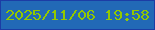 文字の大きさ：4、枠の色：1c3ca5、背景の色：2269b6、文字の色：93c800 無料ブログパーツのブログ時計