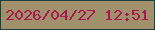 文字の大きさ：4、枠の色：1c3f40、背景の色：a1906c、文字の色：aa184f 無料ブログパーツのブログ時計