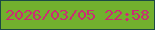 文字の大きさ：3、枠の色：1c4a44、背景の色：72b02e、文字の色：cc2a75 無料ブログパーツのブログ時計