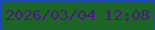 文字の大きさ：3、枠の色：1c4bb5、背景の色：1b6623、文字の色：4f138b 無料ブログパーツのブログ時計