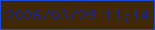 文字の大きさ：1、枠の色：1c4bd5、背景の色：402804、文字の色：1e257d 無料ブログパーツのブログ時計