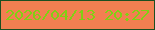 文字の大きさ：3、枠の色：1c4f20、背景の色：f27f51、文字の色：81d013 無料ブログパーツのブログ時計