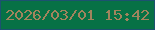 文字の大きさ：2、枠の色：1c5270、背景の色：077145、文字の色：a1845d 無料ブログパーツのブログ時計