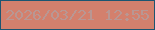 文字の大きさ：5、枠の色：1c5571、背景の色：d3806d、文字の色：b99793 無料ブログパーツのブログ時計
