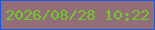 文字の大きさ：4、枠の色：1c59df、背景の色：936d77、文字の色：6ccb25 無料ブログパーツのブログ時計