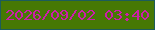 文字の大きさ：5、枠の色：1c5c5b、背景の色：467804、文字の色：cc1eaa 無料ブログパーツのブログ時計
