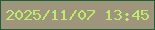 文字の大きさ：5、枠の色：1c6136、背景の色：9e957c、文字の色：bceb6d 無料ブログパーツのブログ時計