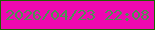 文字の大きさ：3、枠の色：1c6300、背景の色：ee08b1、文字の色：4e9053 無料ブログパーツのブログ時計