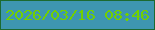 文字の大きさ：4、枠の色：1c6a30、背景の色：3e96b0、文字の色：72d000 無料ブログパーツのブログ時計