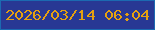 文字の大きさ：5、枠の色：1c6ab1、背景の色：283894、文字の色：e5a010 無料ブログパーツのブログ時計