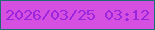 文字の大きさ：1、枠の色：1c6d70、背景の色：d550e0、文字の色：9926dc 無料ブログパーツのブログ時計