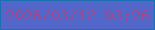 文字の大きさ：3、枠の色：1c6fb0、背景の色：5367ca、文字の色：9e488e 無料ブログパーツのブログ時計