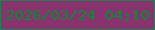 文字の大きさ：3、枠の色：1c814f、背景の色：89326e、文字の色：008d36 無料ブログパーツのブログ時計
