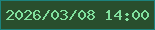 文字の大きさ：5、枠の色：1c827d、背景の色：294e2d、文字の色：81e09d 無料ブログパーツのブログ時計