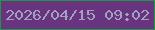 文字の大きさ：5、枠の色：1c9840、背景の色：683480、文字の色：a3a1c2 無料ブログパーツのブログ時計