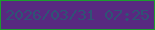 文字の大きさ：2、枠の色：1c9c2e、背景の色：582980、文字の色：2f5375 無料ブログパーツのブログ時計