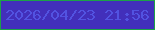 文字の大きさ：4、枠の色：1ca148、背景の色：422fbb、文字の色：5253e1 無料ブログパーツのブログ時計