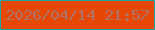 文字の大きさ：2、枠の色：1ca5a1、背景の色：e74705、文字の色：af7267 無料ブログパーツのブログ時計