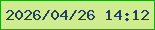 文字の大きさ：5、枠の色：1ca60e、背景の色：d0ec90、文字の色：233f5a 無料ブログパーツのブログ時計