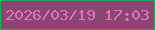 文字の大きさ：3、枠の色：1cac55、背景の色：8b4572、文字の色：df75b3 無料ブログパーツのブログ時計