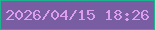 文字の大きさ：1、枠の色：1cb38e、背景の色：795da3、文字の色：dc9ded 無料ブログパーツのブログ時計