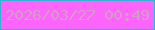 文字の大きさ：1、枠の色：1cbed2、背景の色：fd64fc、文字の色：d79bc9 無料ブログパーツのブログ時計