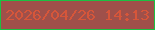 文字の大きさ：5、枠の色：1cc042、背景の色：9f504a、文字の色：d6563a 無料ブログパーツのブログ時計