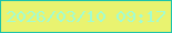 文字の大きさ：3、枠の色：1cc3ac、背景の色：e9f370、文字の色：a3fcd0 無料ブログパーツのブログ時計