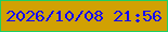 文字の大きさ：5、枠の色：1ccf66、背景の色：d1a103、文字の色：1106fe 無料ブログパーツのブログ時計